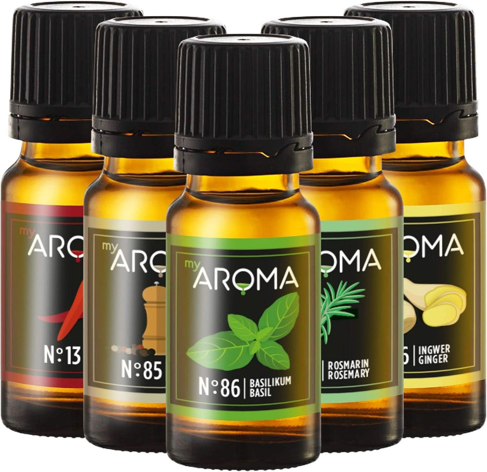 Myaroma | Szett: Forest & Meadow - Pure Natural Flavor gyümölcsízzel és gyümölcsízzel (5 x 10 ml) | Cukormentes és cukrozatlan Naty Shop Édesítőszerek Grill serpenyő