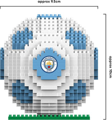 FOCO Offizielles Lizenzprodukt Manchester City FC BRXLZ 3D-Fußball-Konstruktionsspielzeug Modell Alternatív Teamfarbe