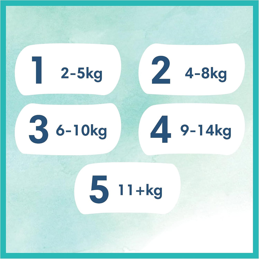 Pampers bébi pelenkák, 2-es méret (4-8 kg), Harmony, Half Moon Box, gyengéd bőrvédelem és gyógynövény-összetevők, 240 darab