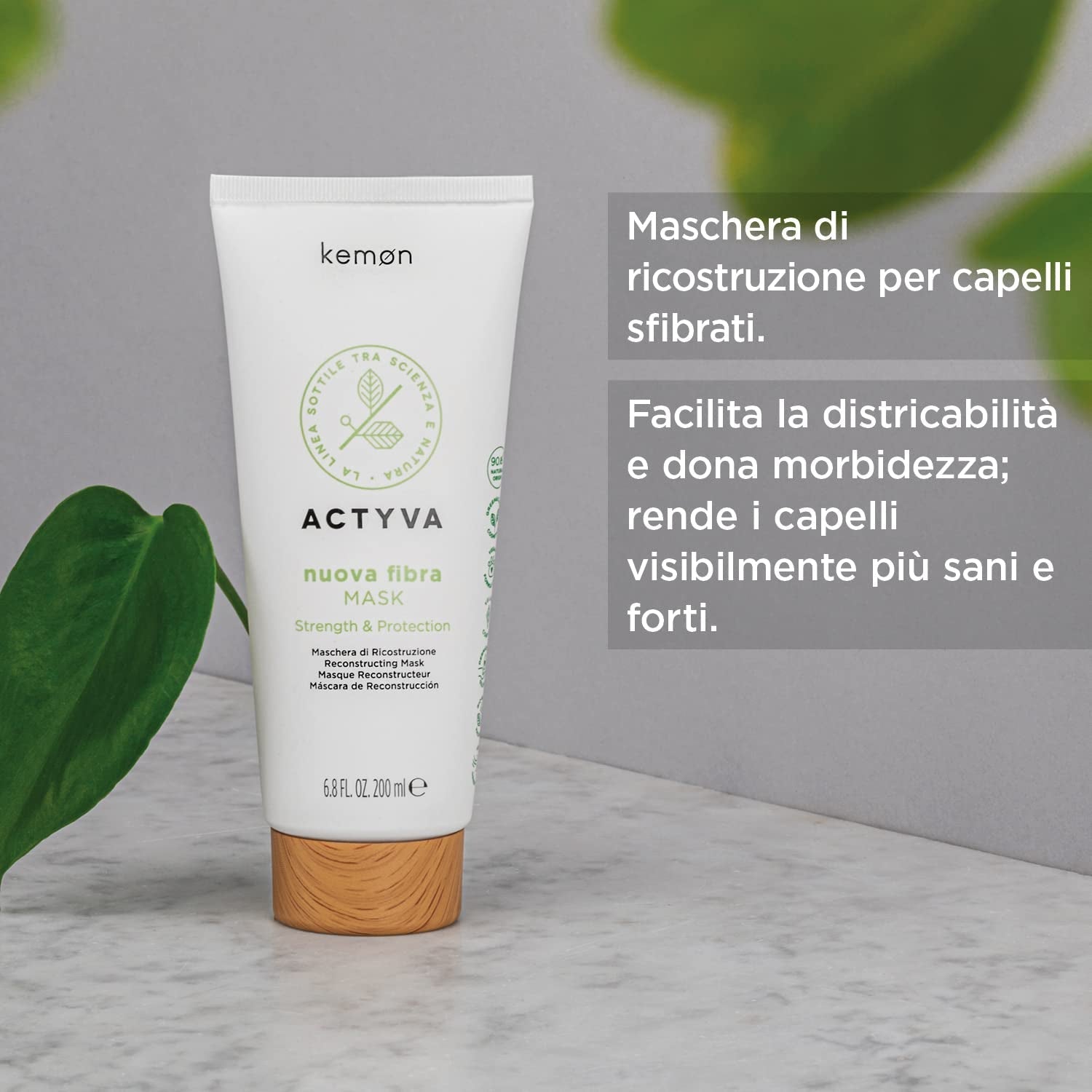 KEMON Actyva Nuova Fibra Mask 200 ml Masca de par Naty Shop