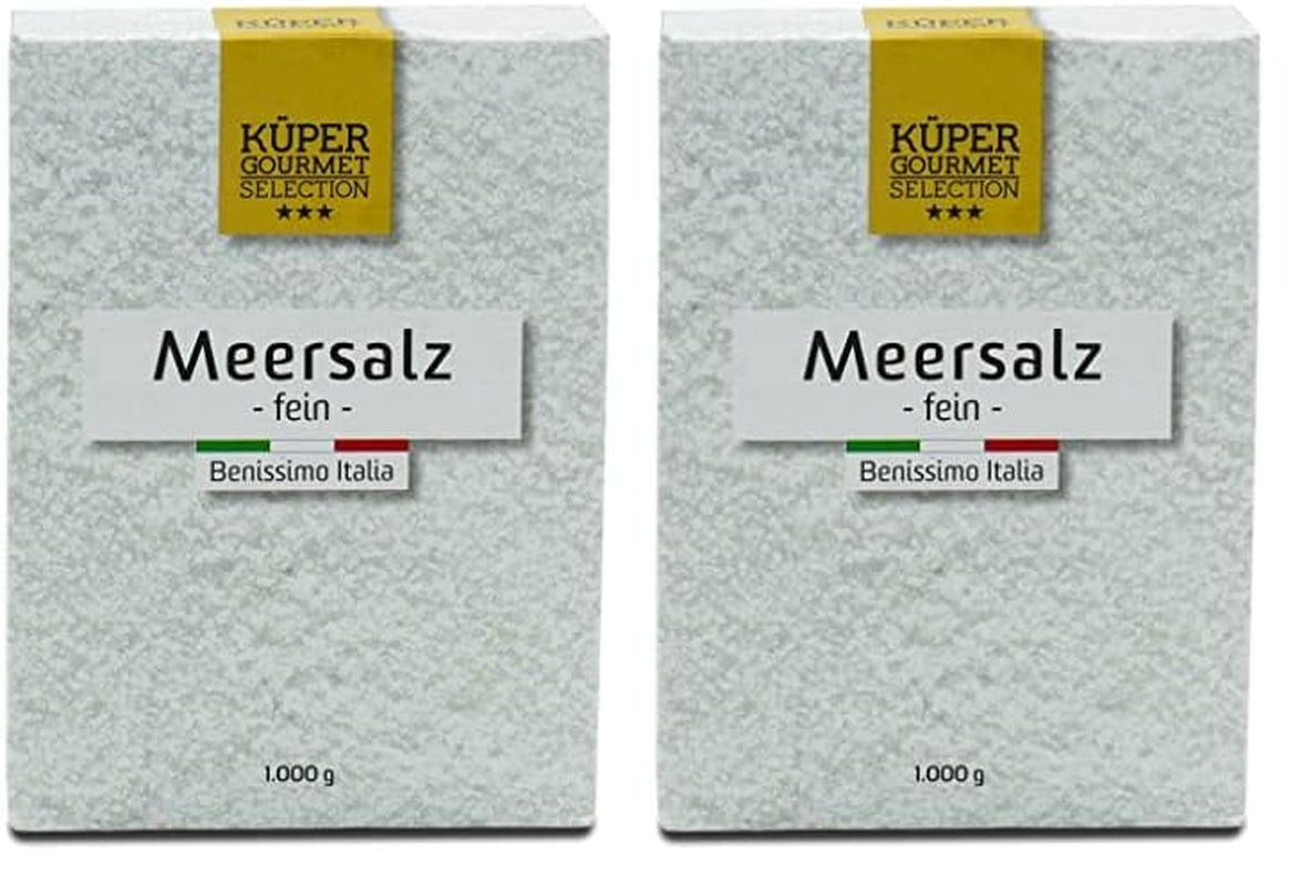 Küper Selection Meersalz - 1000 g durva só fűszerezéshez és finomításhoz - ohne Zusätze oder chemische Nachbehandlung