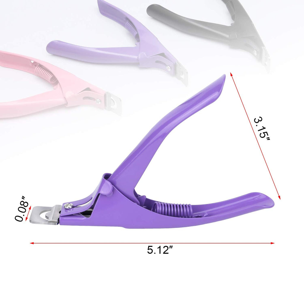 MWOOT 3 bucăți unghii false clește acrilic unghii clește, oțel inoxidabil unghii vârfuri tăietor trimmer manichiură instrument pentru unghii acrilice cu gel artificial