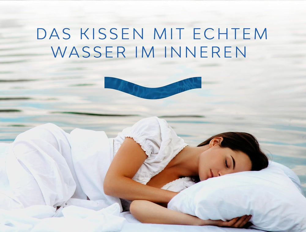 Mediflow 5201 Perna de apă originală într-un pachet dublu 40X80Cm, alb, 2 bucăți (1 pachet) Perne standard Naty Shop