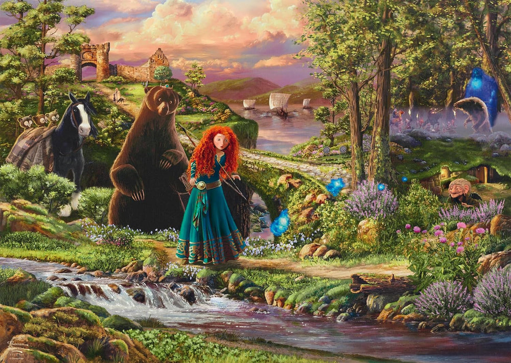 Schmidt Spiele 58039 Disney, Brave, Merida, Thomas Kinkade, puzzle jigsaw 1000 piese, multicolor Puzzle Naty Shop