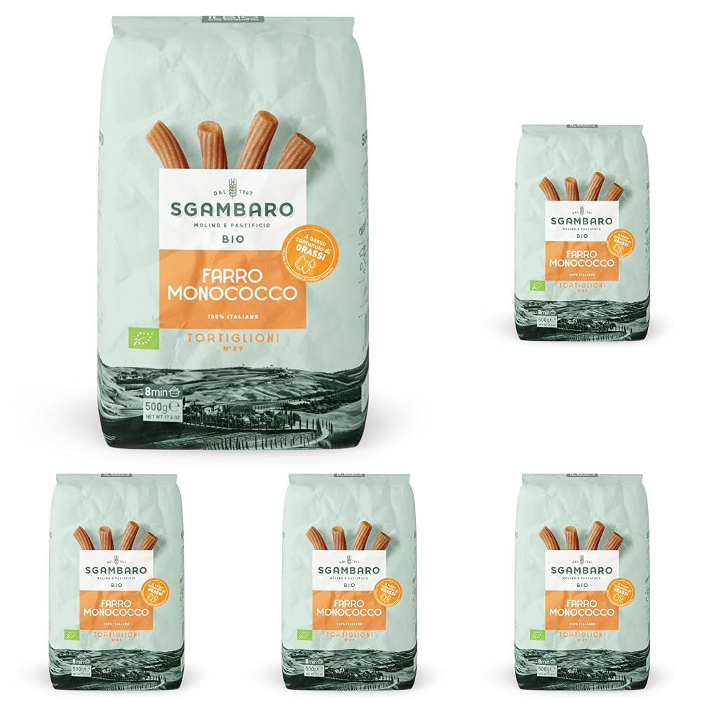 Bio Tortiglioni Pasta No. 89 - 500g Alacsony zsírtartalmú búza tészta – Alacsony zsírtartalom – Rost- és fehérjeforrás