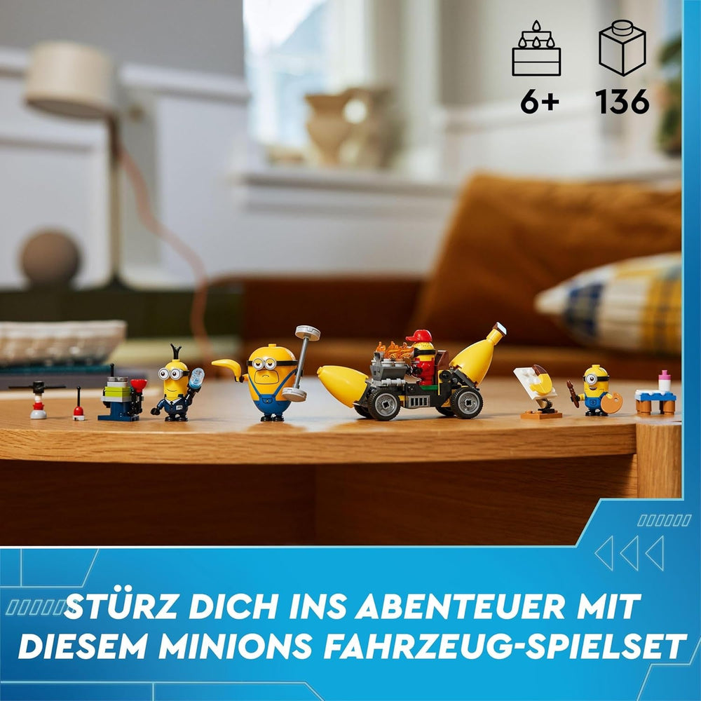 LEGO I – Simply Incorrigible 4 Minion és a Banán Machine játékkészlet I – Simply Incorrigible 4 Gyerekjáték Minion Kreatív ajándék fiúknak és lányoknak 6 éves 75580 építőkészletek Beuche den LEGO-Store