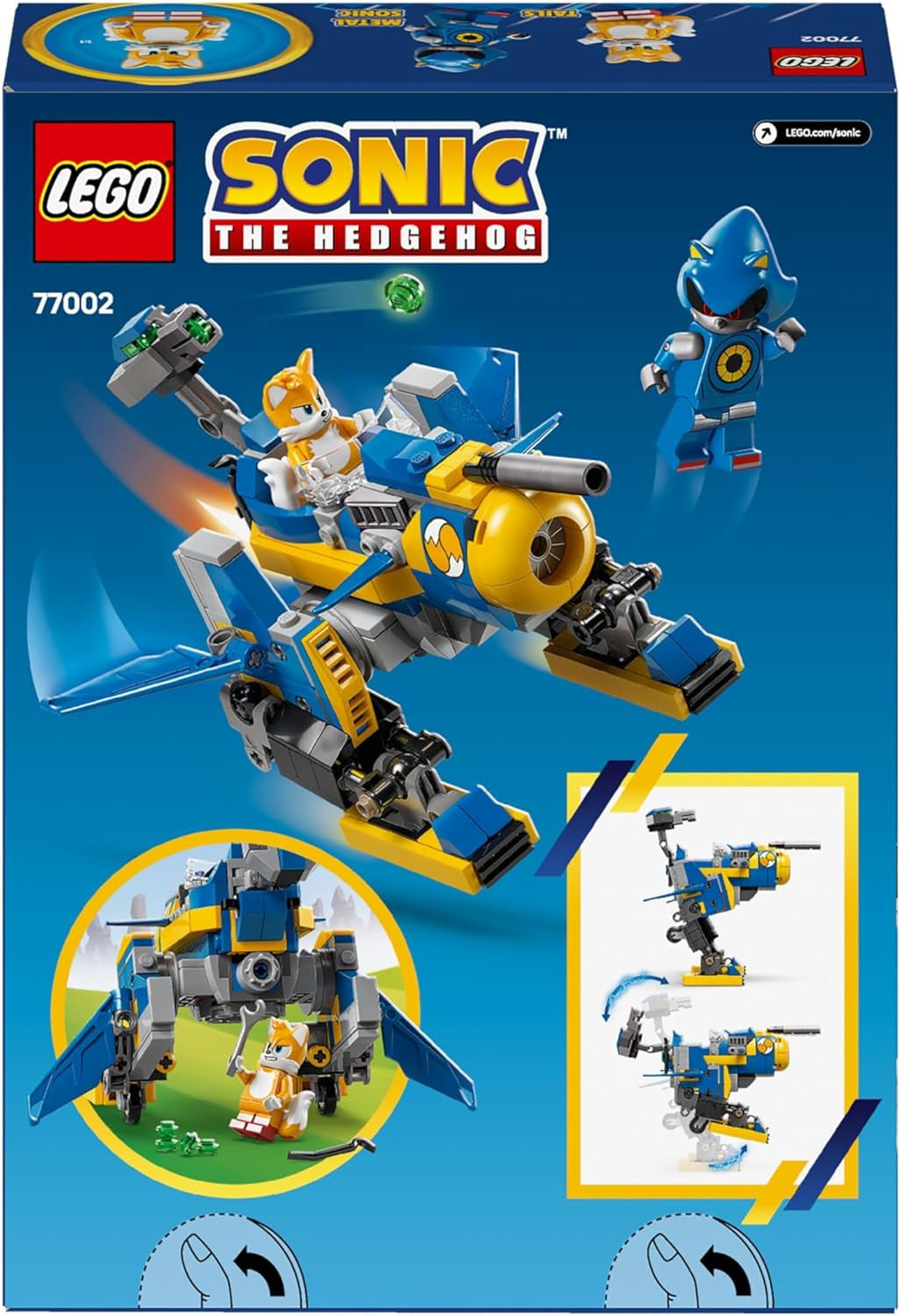 LEGO Sonic the Hedgehog Cyclone vs. Metal Sonic - Mechs gyűjthető játék 2 videojáték minifigurával - Ajándékötlet fiúknak és lányoknak 8 éves kortól és tinédzser játékrajongóknak 77002 Építőkészlet Besuche den LEGO-Store