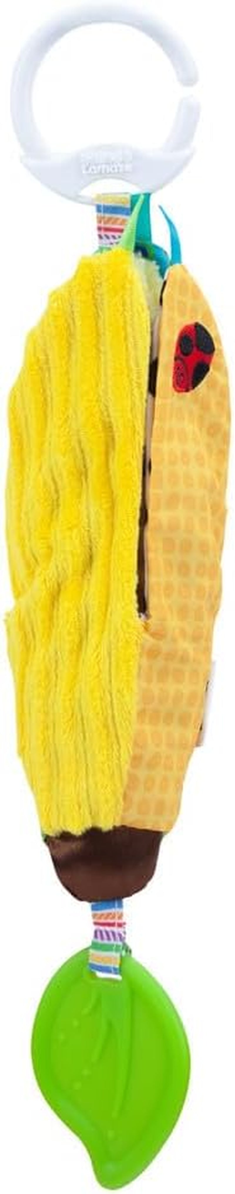 LAMAZE Bea the Banana, Clip pe cărucior și cărucior Jucărie pentru nou-născut, jucărie senzorială pentru bebeluși cu culori și sunete, jucărie de dezvoltare pentru băieți și fete cu vârsta cuprinsă între 0 și 24 de luni, galben Jucarii Bebe Naty Shop