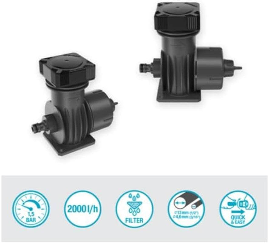 Sistem de irigare Gardena Micro-Drip Basic Unit 2000: Unitate de bază pentru reducerea presiunii, debit de apă aprox. 2.000 l/h, tehnologie de conectare rapidă și ușoară (1354-20)