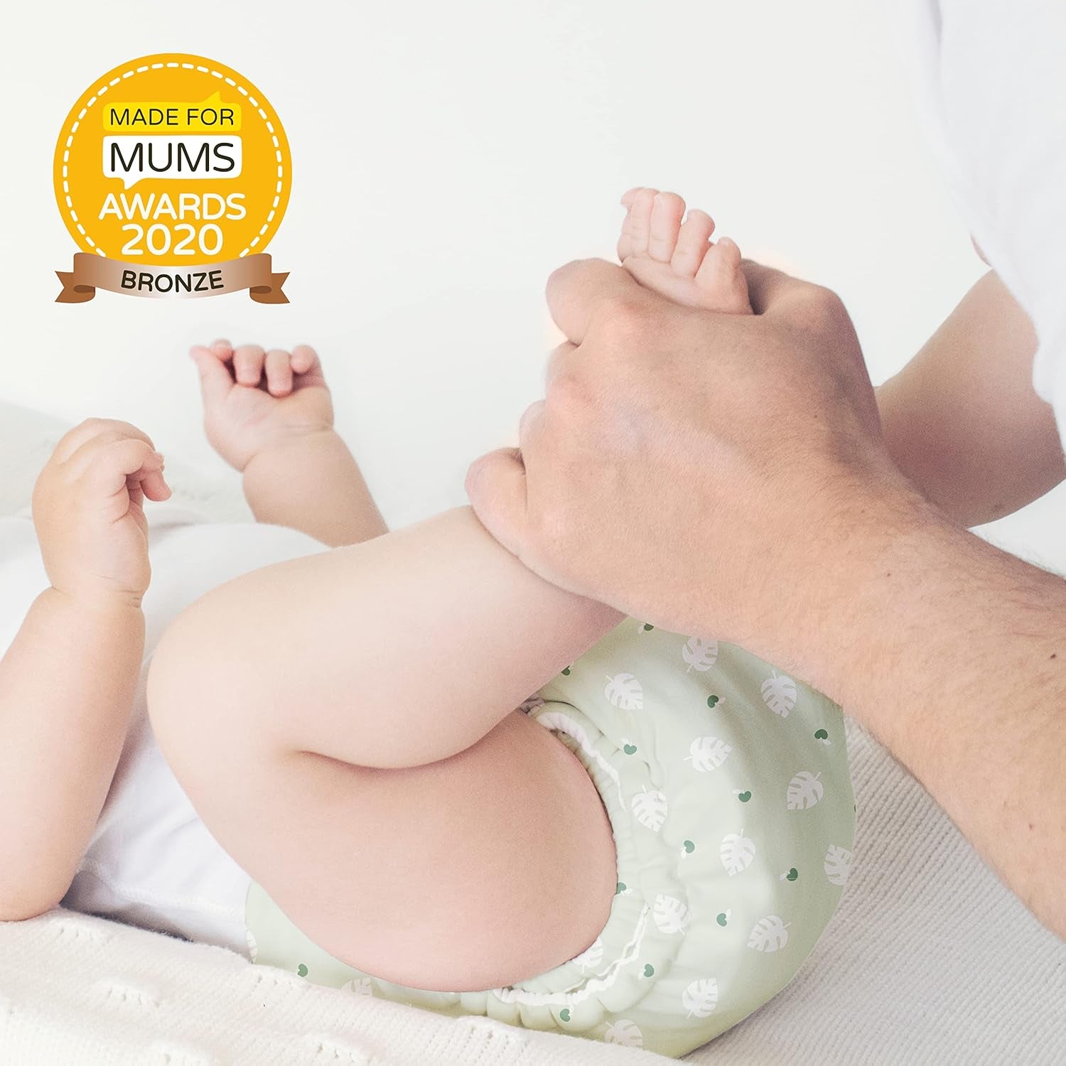 Bambino Mio újrafelhasználható baba törlőkendők – Basic – környezetbarát, vegyszermentes, kétoldalas, mosható, 10 csomag, felhő – a csomagolás változhat