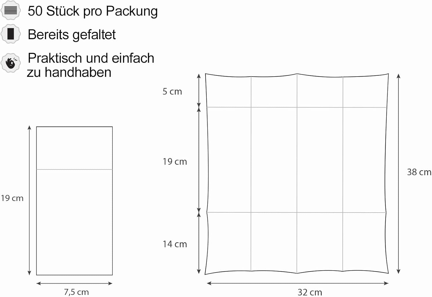 Soft Point 50 șervețele pentru tacâmuri, de înaltă calitate, șervețel de unică folosință, 32X38 Cm, galben