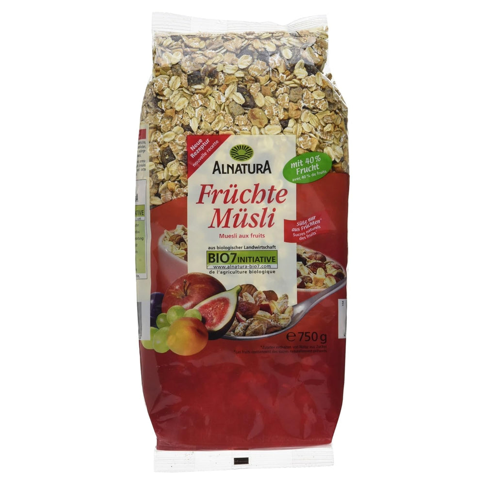 Müzli bio gyümölcsökkel, 750g