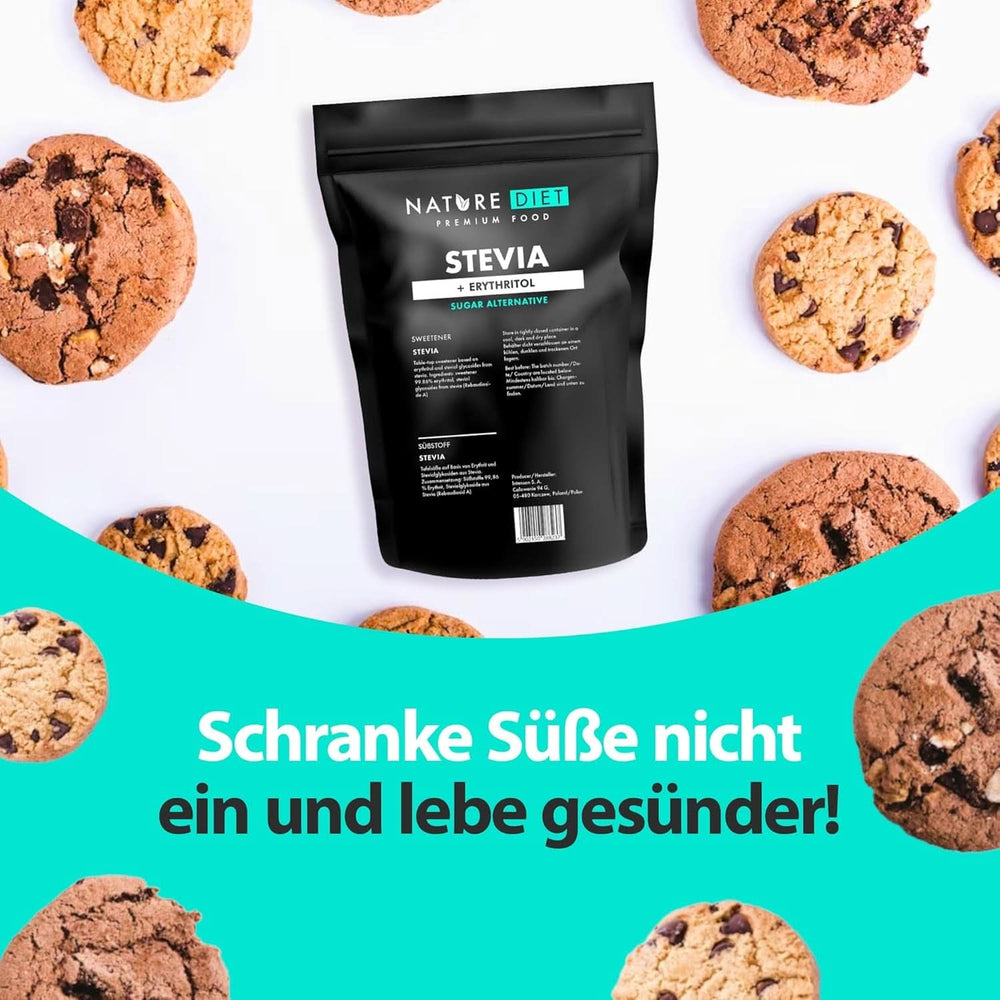 Természet diéta - Stevia édesítőszer, 1 kg édesítőszer Naty Shop