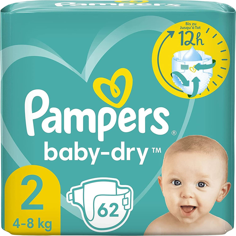 Pampers Baby-Dry pelenkák, 8-as méret, 43-as pelenkák, 19 kg-tól, Jumbo+ csomag