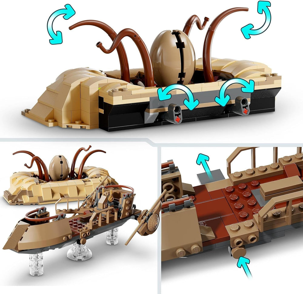 LEGO Star Wars: A Jedi Knight Desert Skiff és Sarlacc Pit Fantasy gyűjtemény és építőkészlet visszatérése Építőjáték ajándék fiúknak, lányoknak és minden rajongónak 75396 építőkészlet Besuche den LEGO-Store