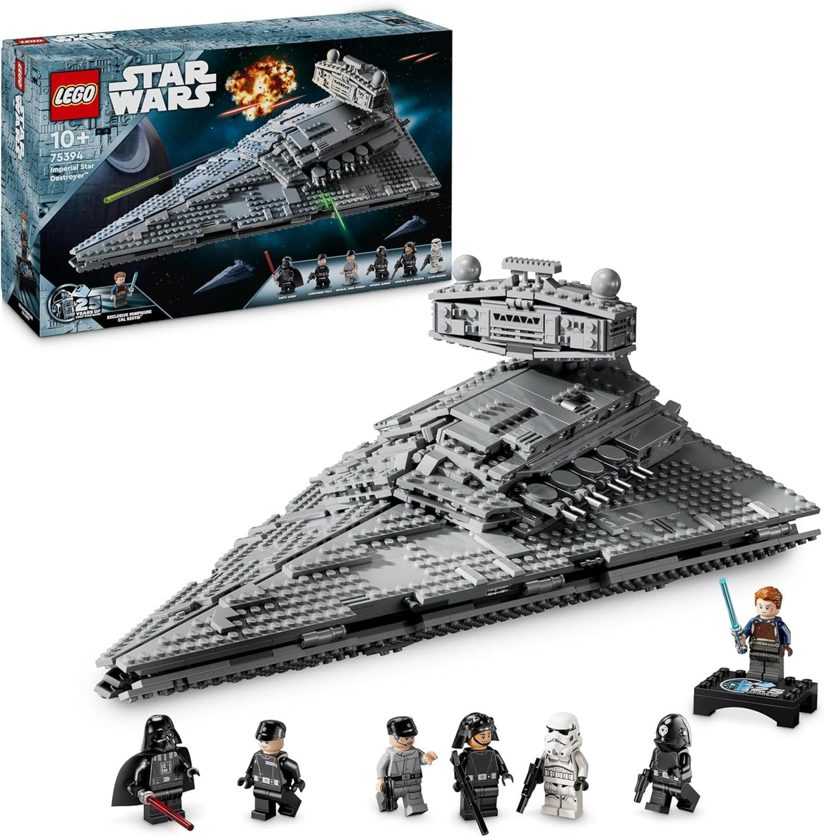 LEGO Star Wars birodalmi csillagromboló, csillaghajó készlet, építőjáték, Darth Vader és Cal Kestis játékkészlet, születésnapi ajándék fiúknak, lányoknak és rajongóknak 75394 Építőkészletek Besuche den LEGO-Store alapértelmezett cím