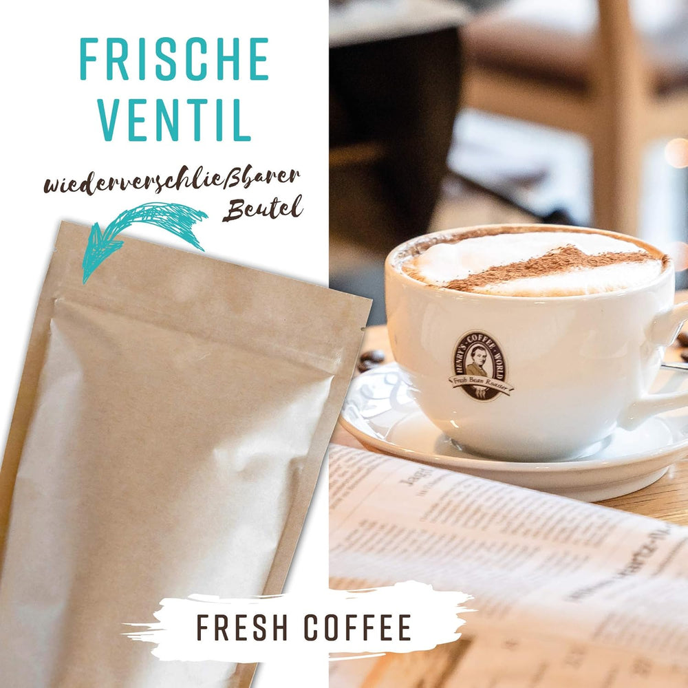 Henry´s Schokoladen Kaffee 1000g - Gourmet Kaffee mit feinsten Aromen verfeinert - handwerkliche Röstung - Premium Kaffeebohnen