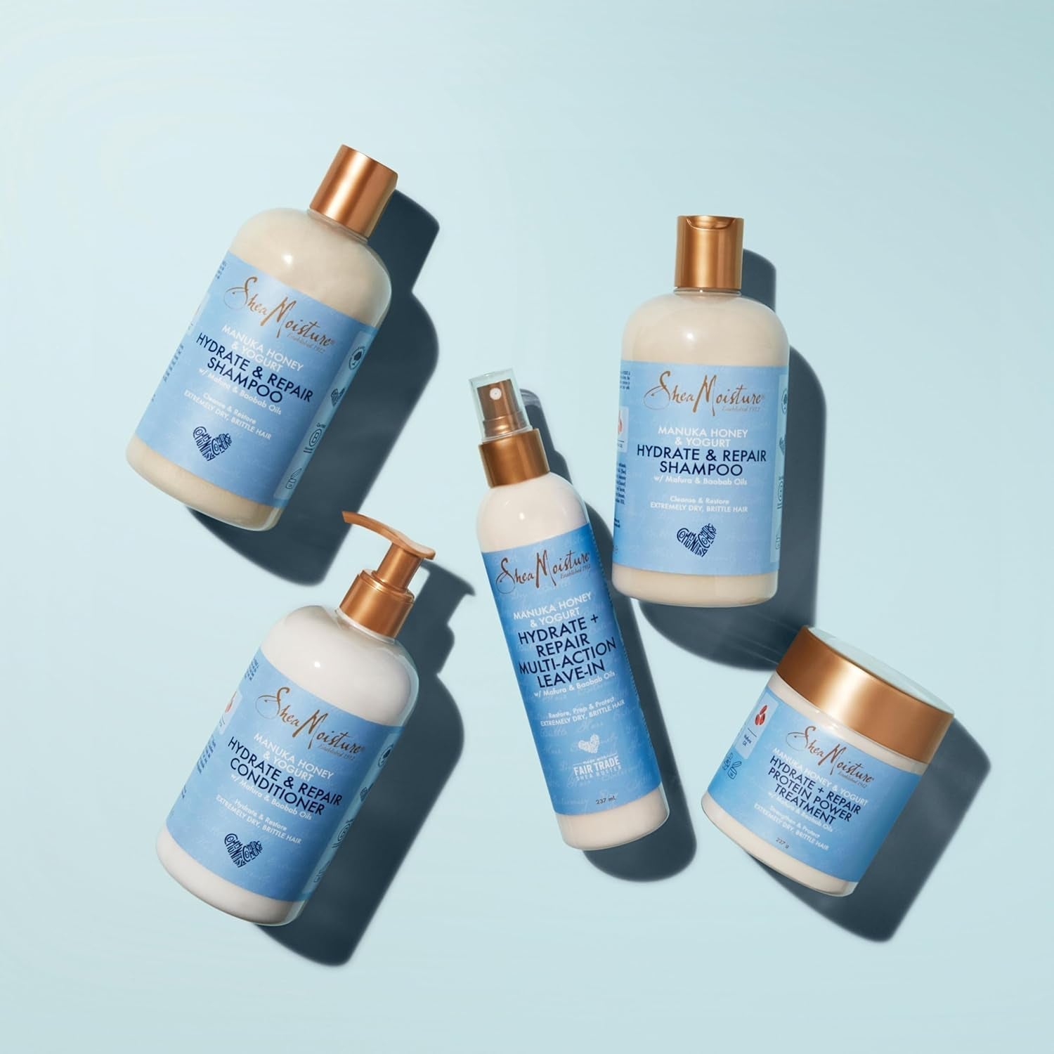 Sheamoisture Hydrate & Repair, Balsam pentru păr extrem de uscat și fragil, Miere de Manuka și iaurt Ingrijire par Sheamoisture