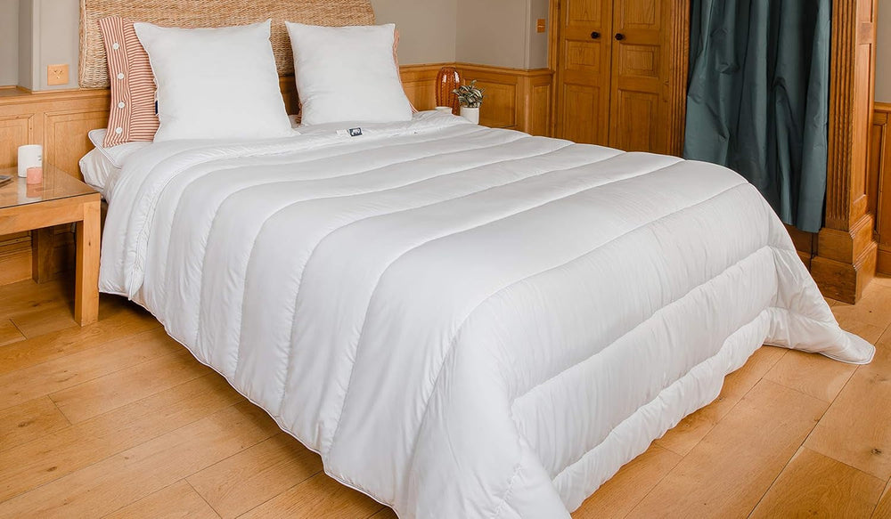 COLAS NORMAND - Plapumă ecologică - caldă - 240 X 220 Cm - plic și umplutură din sticle reciclate - moale, mătăsoasă și confortabilă - fabricație atentă Plapumi si pilote Naty Shop