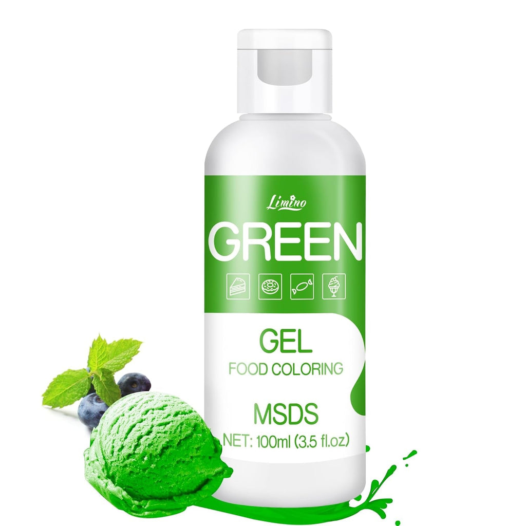 Colorant alimentar în gel - 100 ml, coloranți alimentari în gel pentru prăjituri, copt, fursecuri, macaroane - Colorant alimentar concentrat fără zahăr pentru decorarea torturilor, băuturi, ouă de Paște, slime DIY (alb)