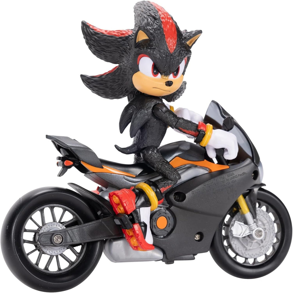 Sonic 3 The Movie Shadow Figure, 15 Cm, Movable, Inclusiv Shadow Mobile de la Jakks Pacific, Acoustic, Negru Action figures Naty Shop