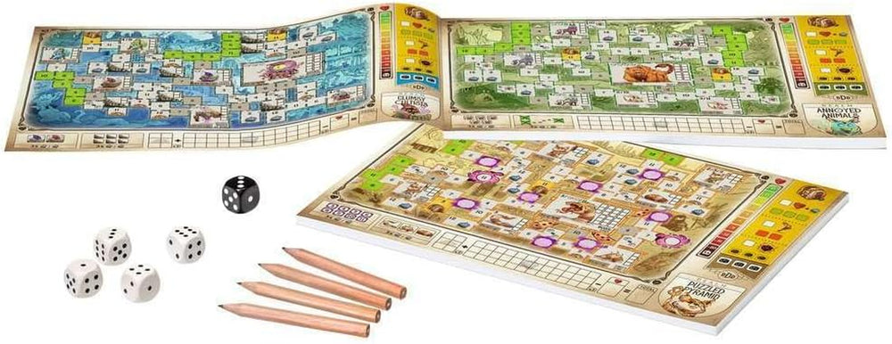 Ravensburger 27270 – Dungeons, Dice and Danger, Alea stratégiai játék, kockajáték felnőtteknek, gördülő és író játék 12 éves kortól