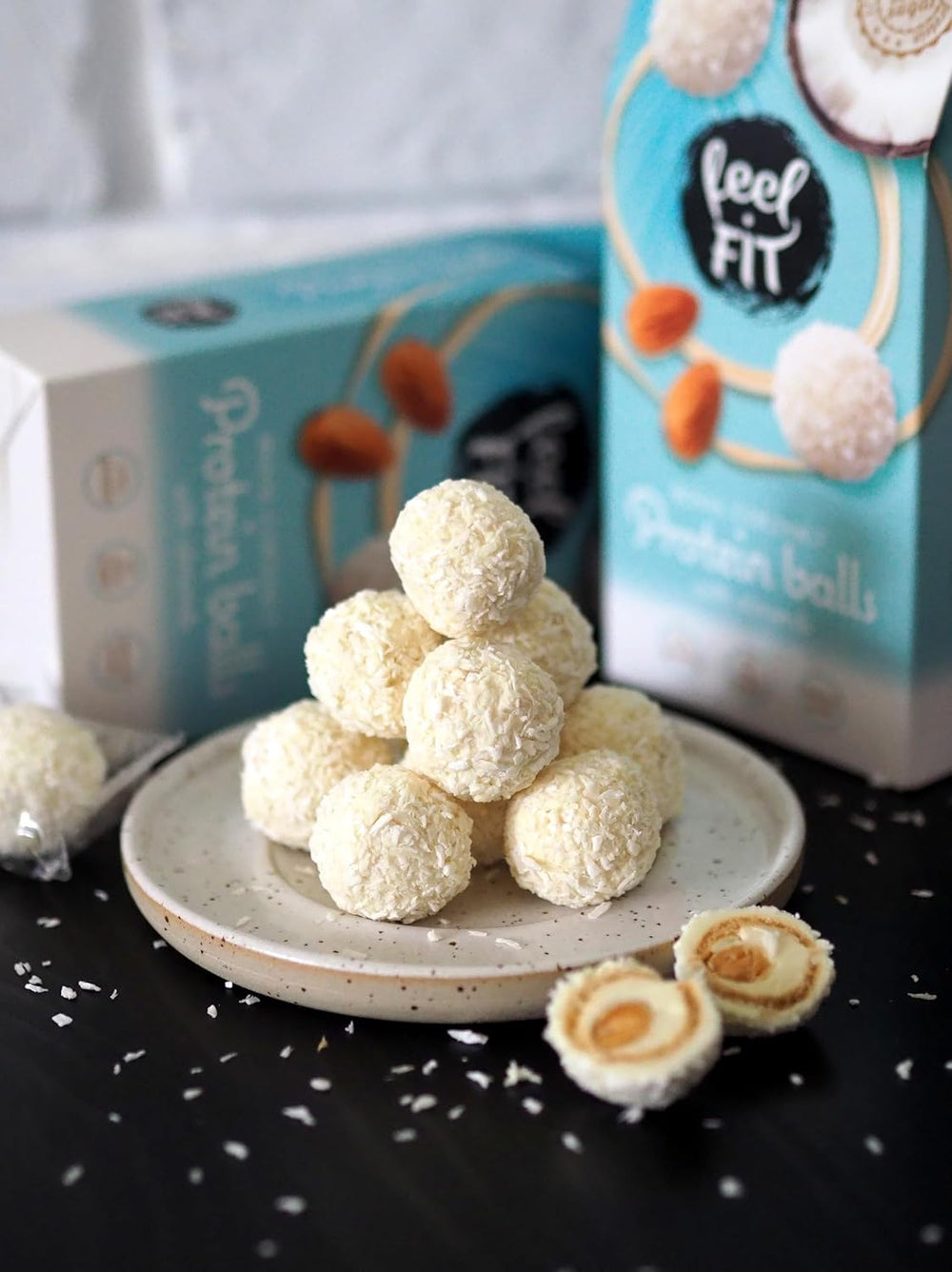 Cukormentes mandula kókuszpraliné, FIT FIT, hozzáadott cukor nélkül, 17% fehérje, 63 g