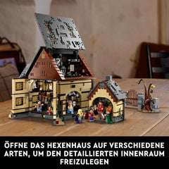 LEGO Ideas Hocus Pocus: A Sanderson Sisters boszorkányház készlet, Felnőtt gyűjtőkészlet házzal, 6 minifigura és kiegészítők, női és férfi 21341 építőkészletek Besuche den LEGO-Store