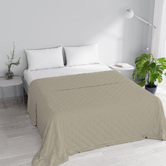 Lenjerie de pat italiană cuvertură de vară CHIC, microfibră, DOUBLE 250X250Cm, maro Plapumi si pilote Naty Shop