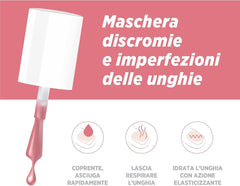 Microblock 3 az 1-ben körömápoló körömápoló rózsaszín - gyógyító körömlakk - lábköröm kezelés - körömerősítő - 16 színben kapható - 5 ml