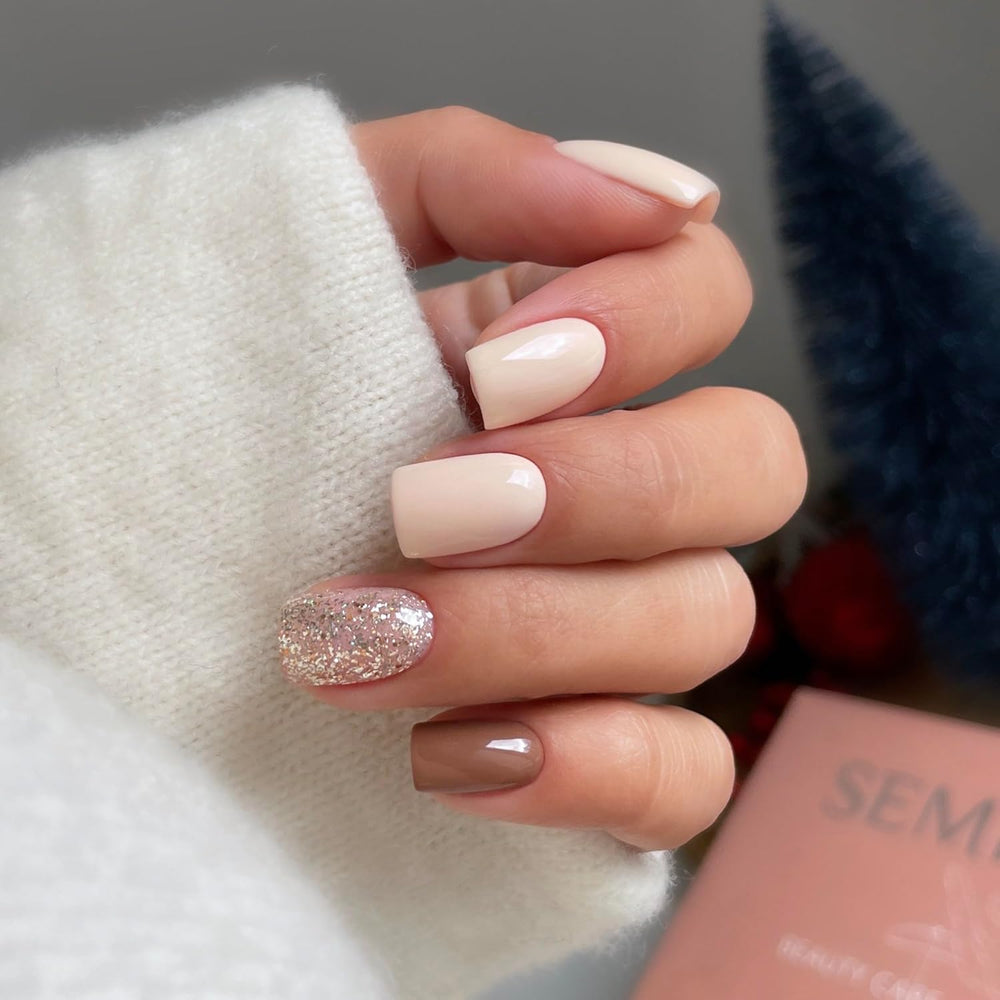 UV körömlakk Semilac 260 Light Gold 7ml Platinum Collection