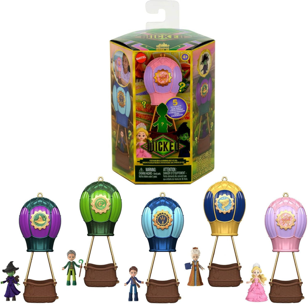 Mattel Universal Pictures Wicked Glindas schwebende Blase, Spielset mit Fahrzeug und Kleiner Glinda-Puppe im bekannten Look, inspiriert vom Film, JFM25, [Mehrfarbig]