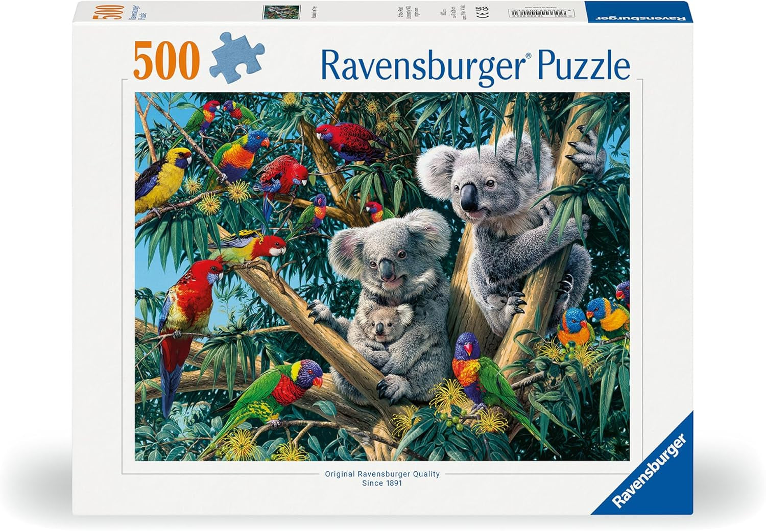 Ravensburger Puzzle 12000206 - Koalas într-un copac - Puzzle de 500 de piese pentru adulți și copii de la 10 ani, puzzle cu motiv animalier Puzzle Naty Shop