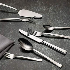 Villeroy & Boch – Victor Besteckset 68 Teilig Für 12 Personen Silber/Platin, Spülmaschinenfest, Rostfrei, Tafelbesteck, Besteck Set, Essbesteck, Gabel, Löffel, Messer, Küchen Besteck Set, Edelstahl Kitchen Naty Shop