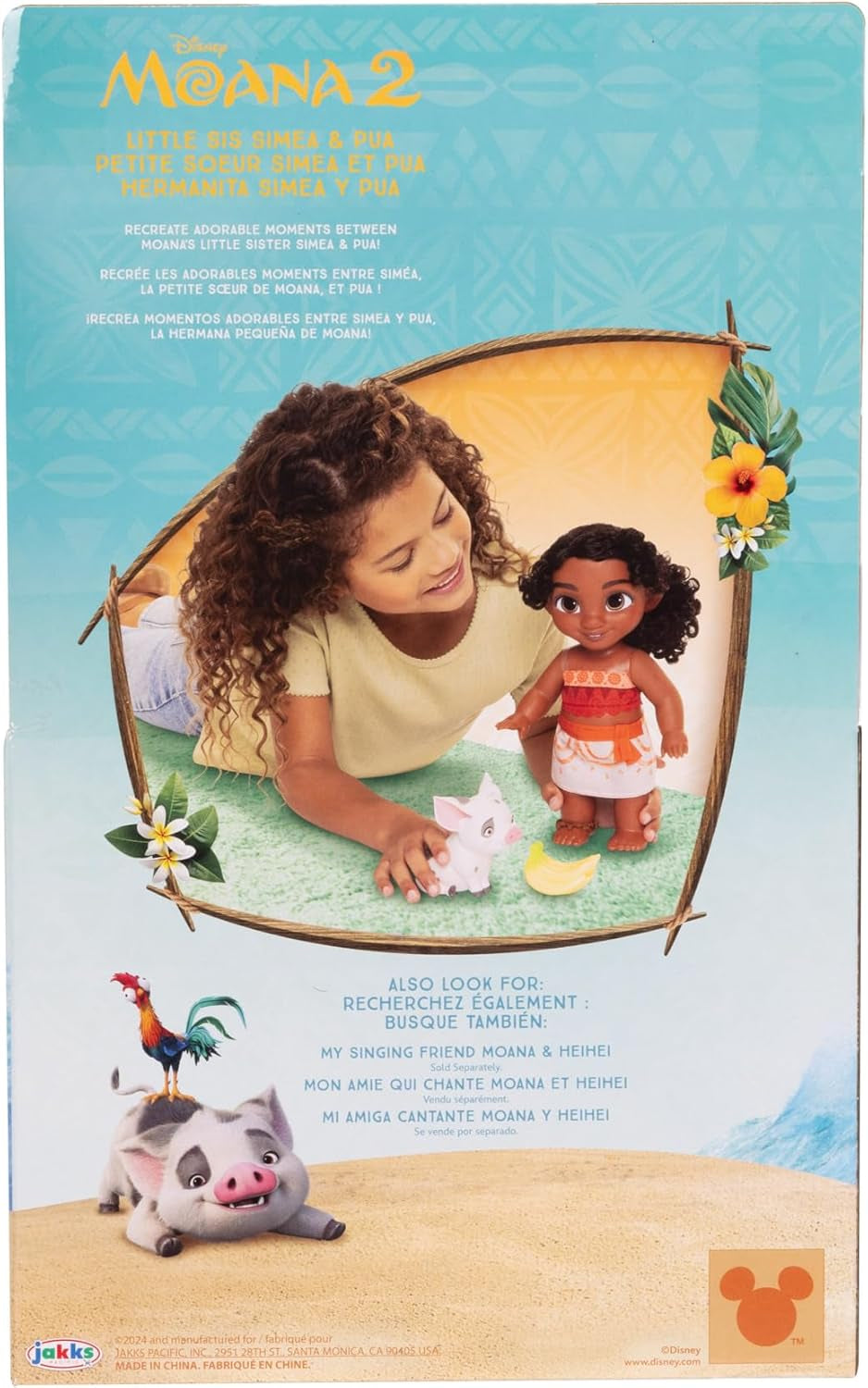 Moana 2 Vaiana 2 Little Sister Simea 27 cm Cu Pua Dolls Naty Shop