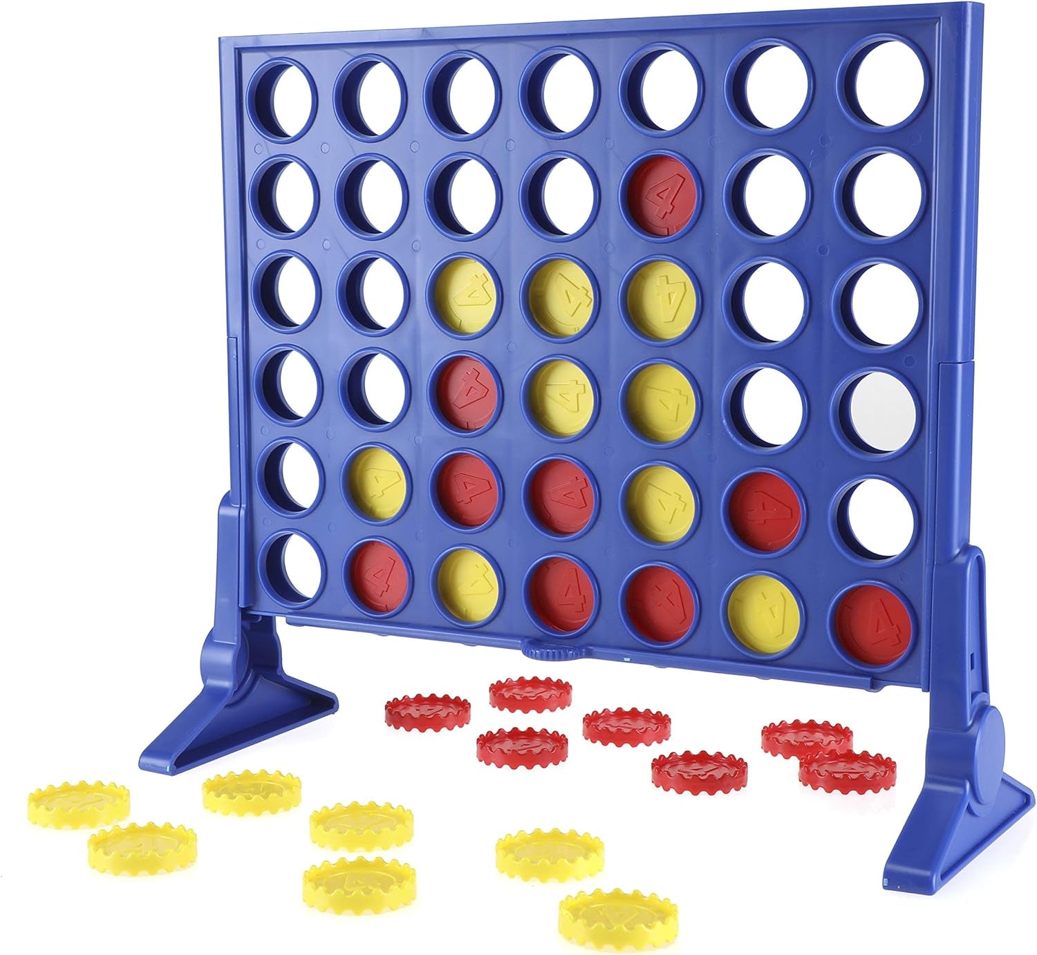 Connect Four stratégiai játék, 2 játékos társasjáték, végtelen szórakozás a barátokkal és a családdal, tökéletes társasjátéknak és többszereplős szórakozáshoz, ajándék 6 éves kortól