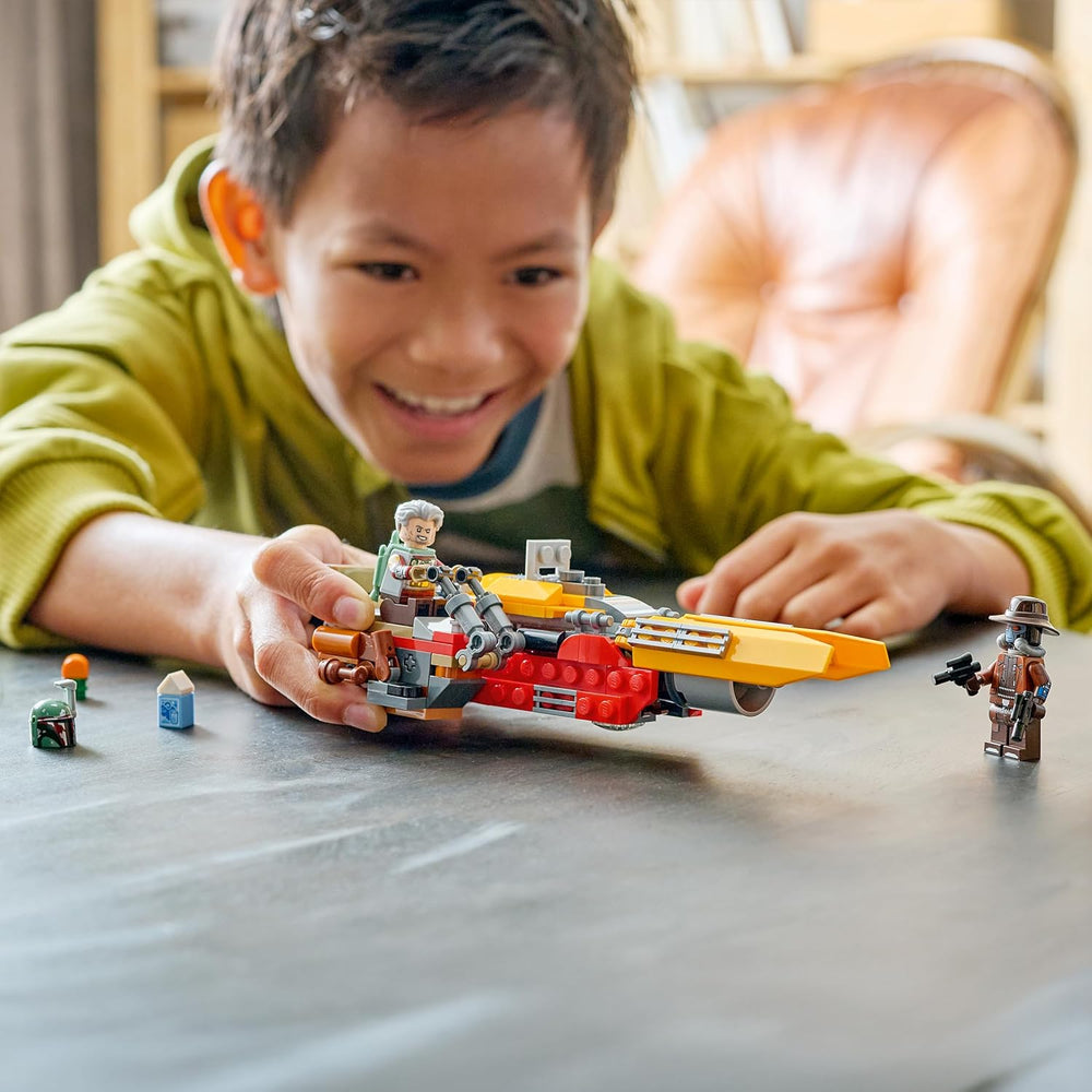 LEGO Star Wars 75437 Cobb Vanths Speeder - inkl. Cobb Vanth & Cad Bane minifigura sowie Blaster & Jetpack - Geschenk für Jungen ab 7 Jahren und Fans von The Mandalorian