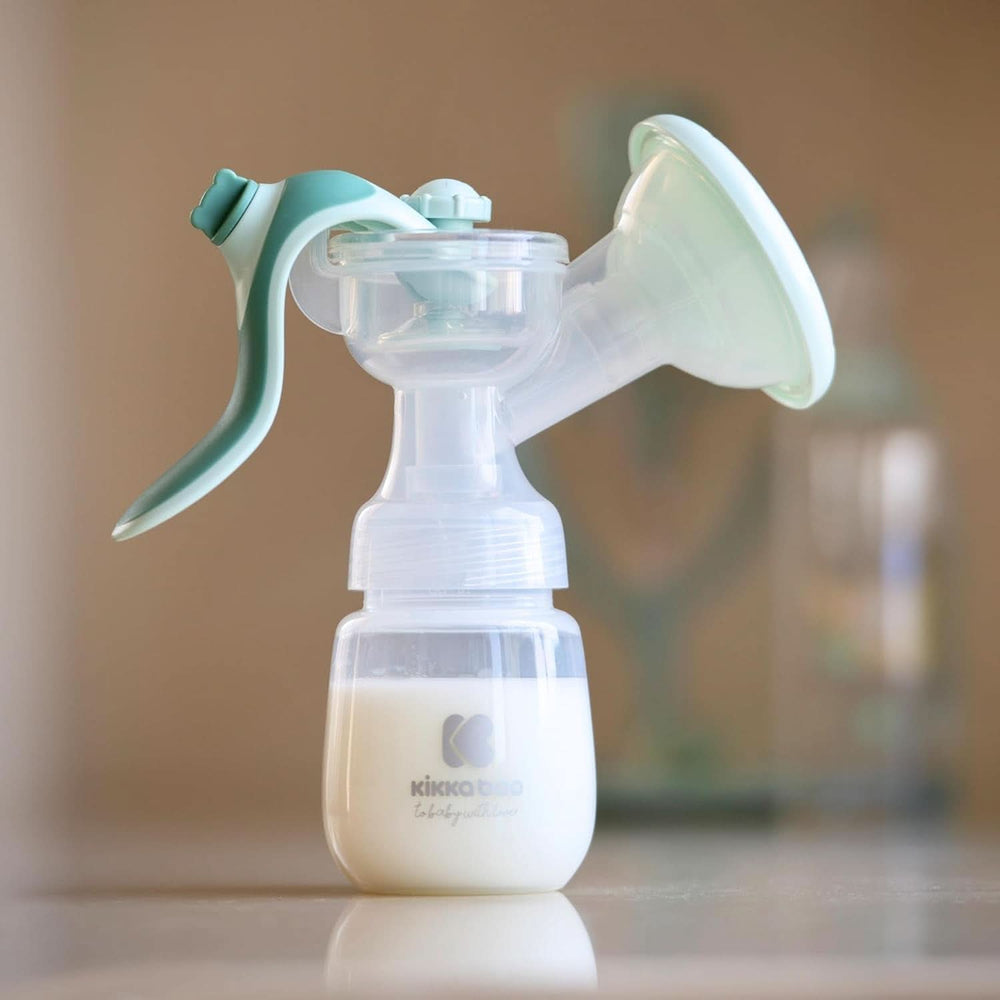 Kikkaboo ELSIE mellszívó, manuális 2 üzemmóddal, állítható szívóerő, puha szilikon csésze Tartozékok Étel és szoptatás Bebe Naty Shop