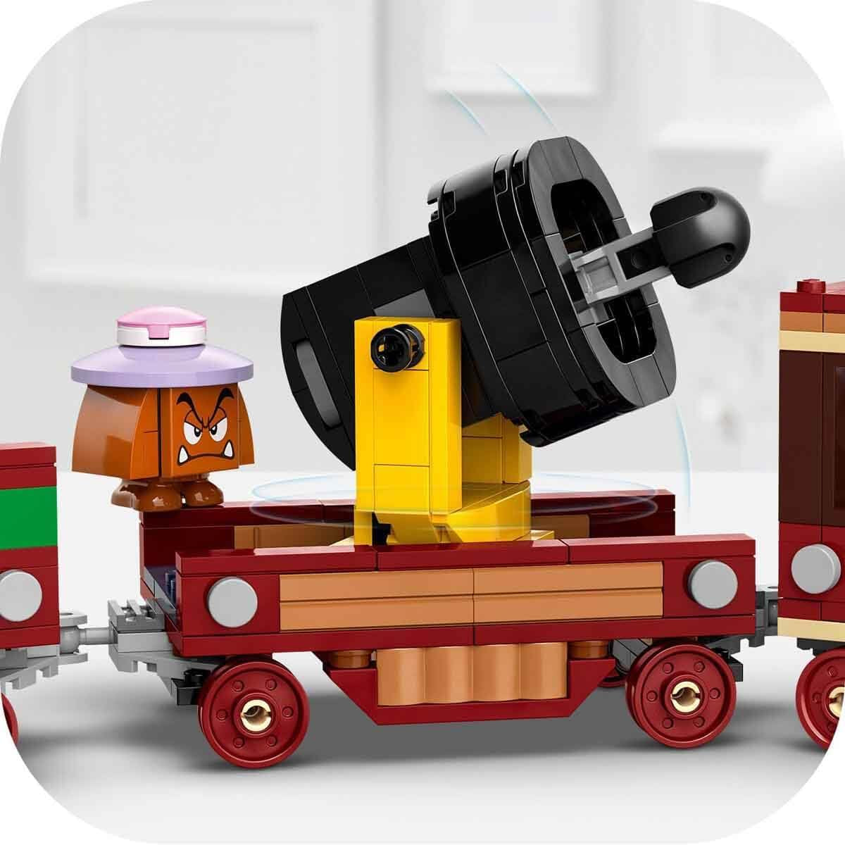 LEGO Super Mario Express Bowser Train Kids Kalandjátékkészlet Hammer Brother 2 gumival és 2 parapunctures Nintendo ajándék fiúknak lányoknak játékosoknak 71437 építőkészlet Besuche den LEGO-Store