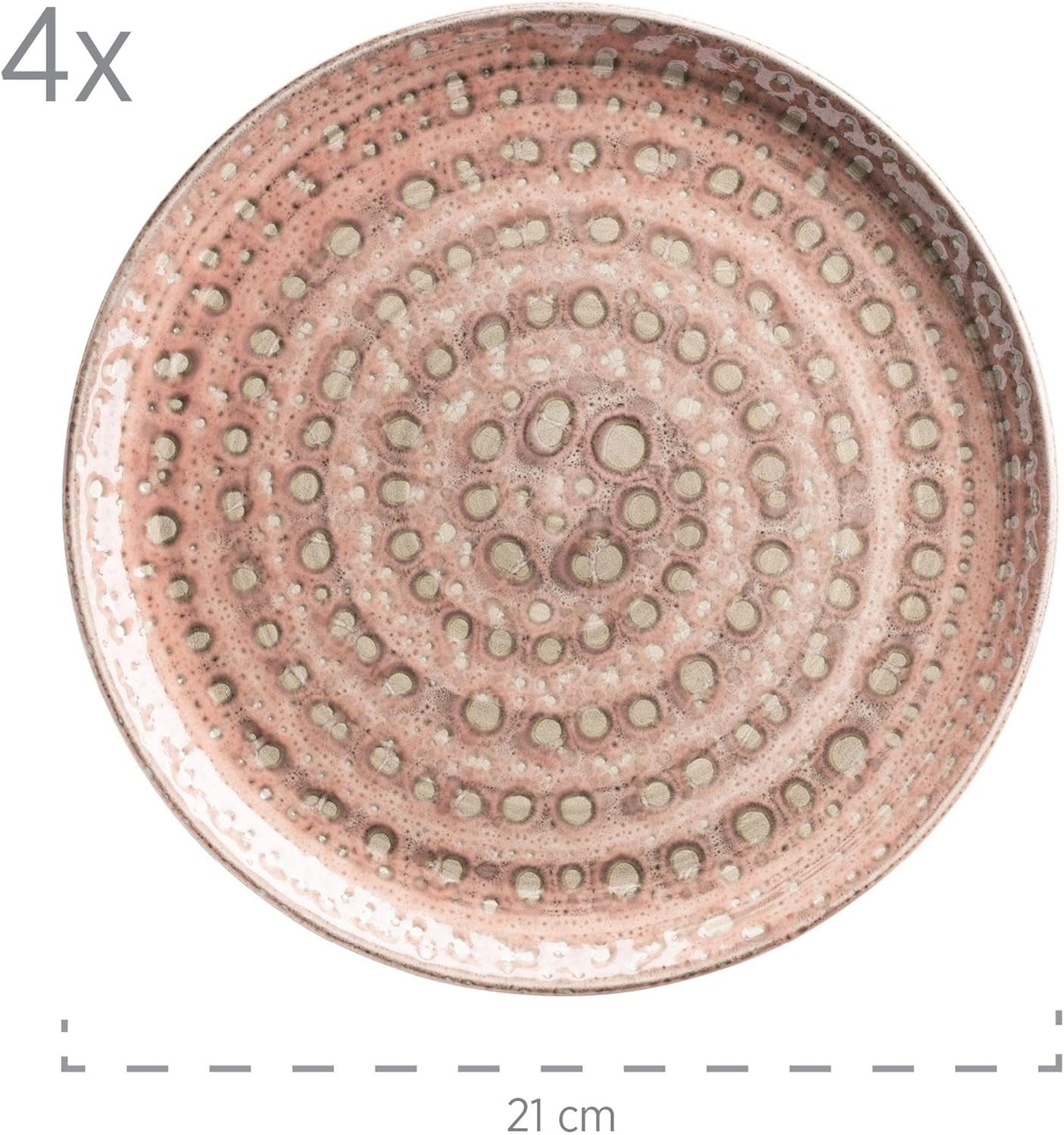 MÄSER 931743 Seria Spicy Market, Set de veselă pictată manual pentru 4 persoane cu design mediteranean vintage Seturi vesela masa Naty Shop