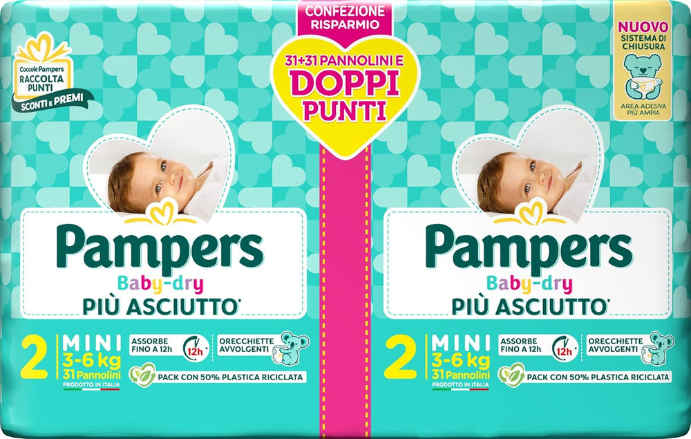 Pampers Baby Dry Maxi Twin Pack pelenka, 4-es méret (7-18 kg), 48 pelenka