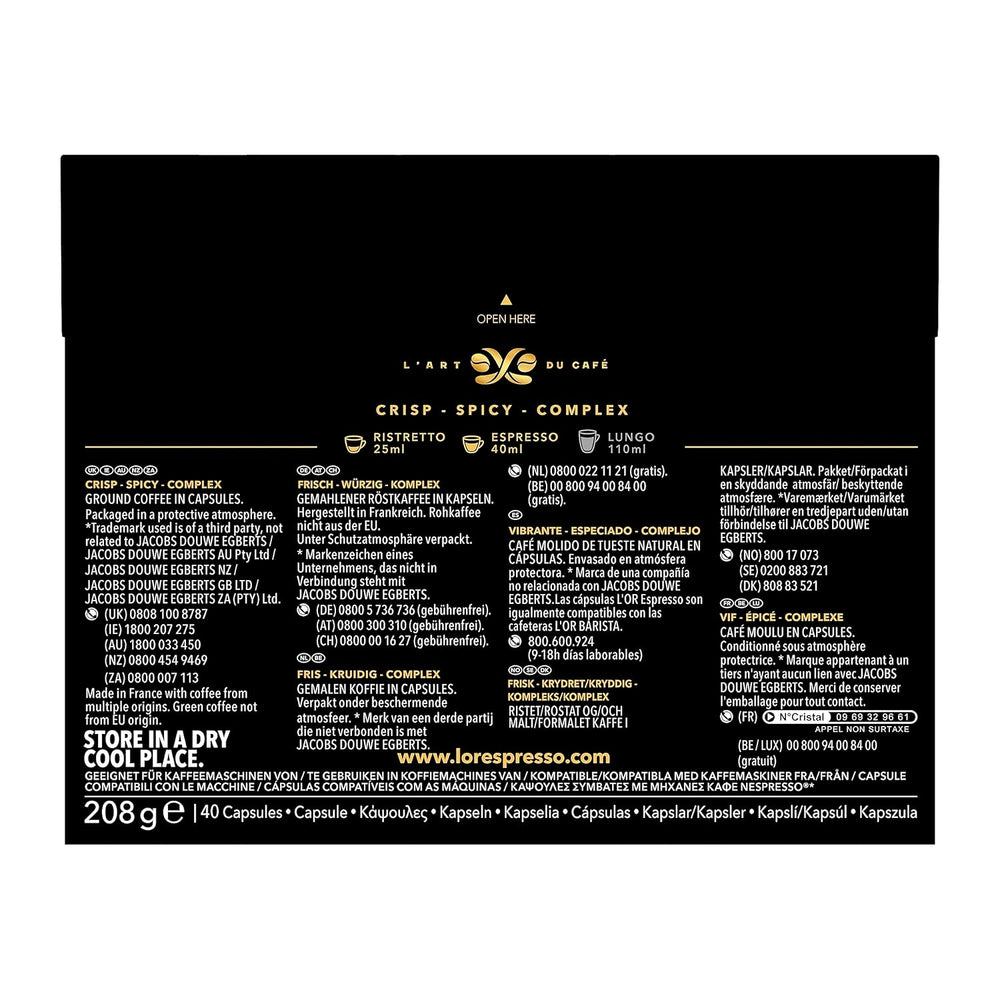 kapseln aus Aluminium, Ristretto, Intensität 11, 40 Stück, 208 g