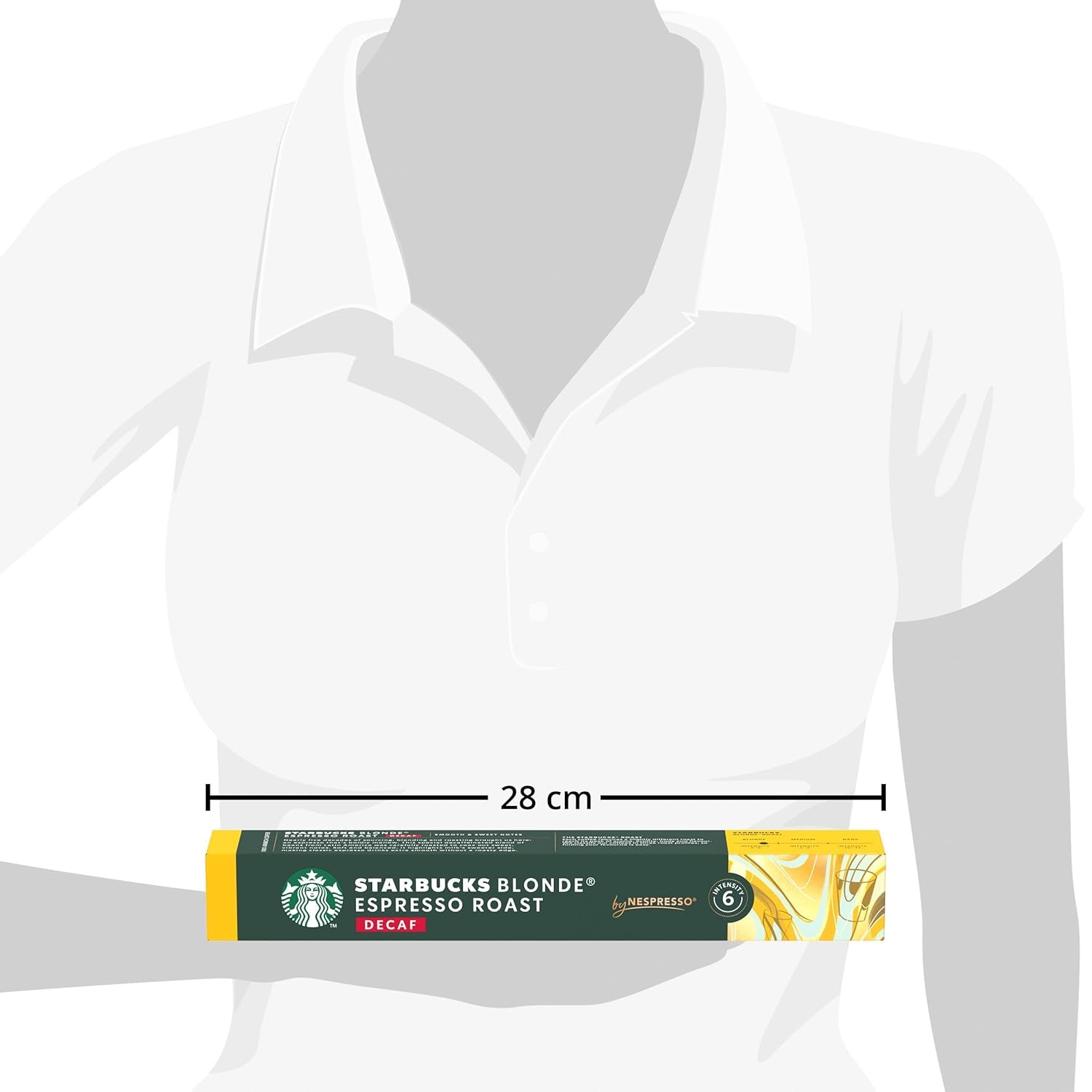 STARBUCKS Blonde Espresso Roast Entkoffeiniert by Nespresso, Helle Röstung, Kaffeekapseln 6 x 10 (60 Kapseln)
