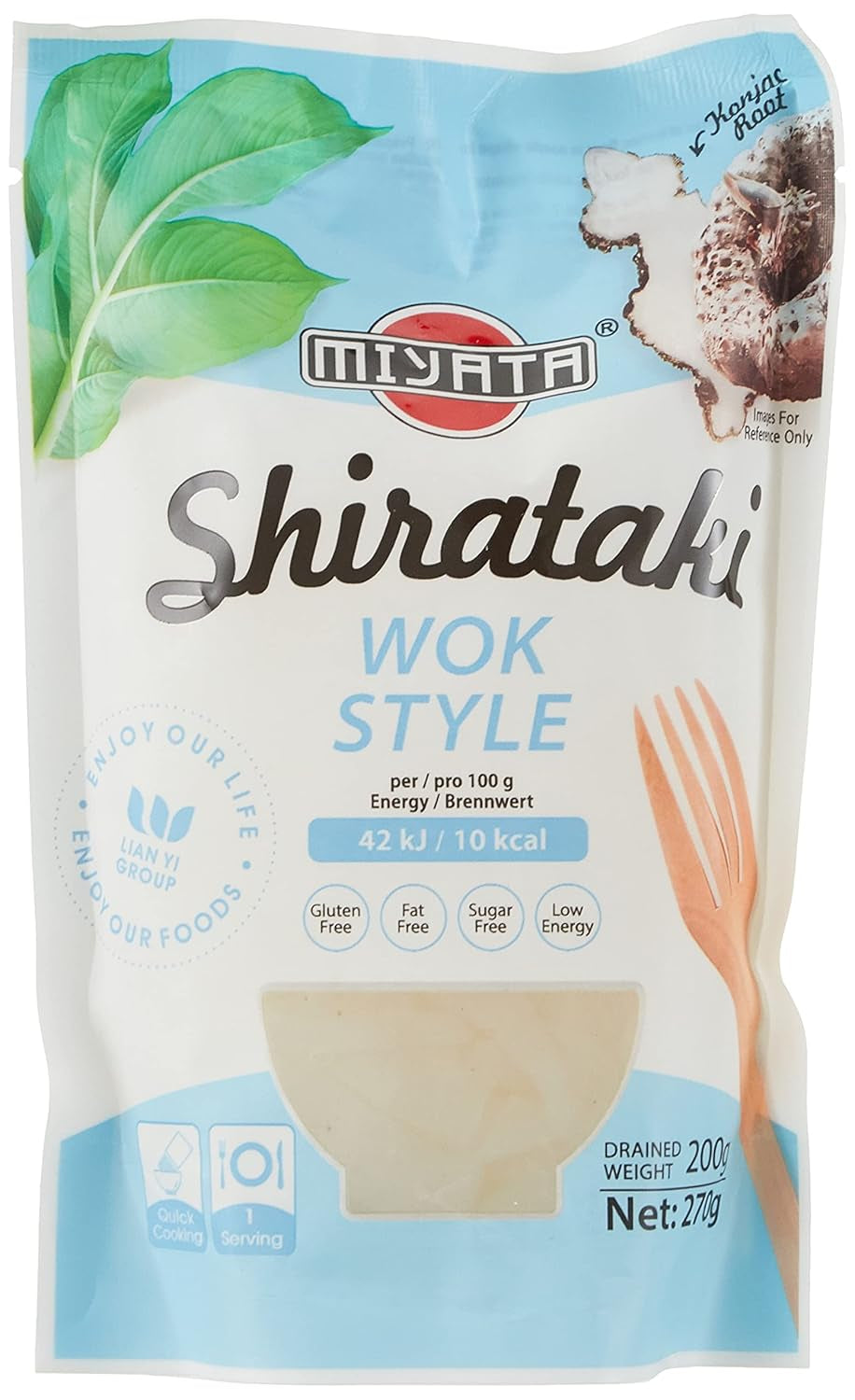 Miyata Shirataki Udon Noodles Konjac lisztes csomag 6 db (6 x 270 g)