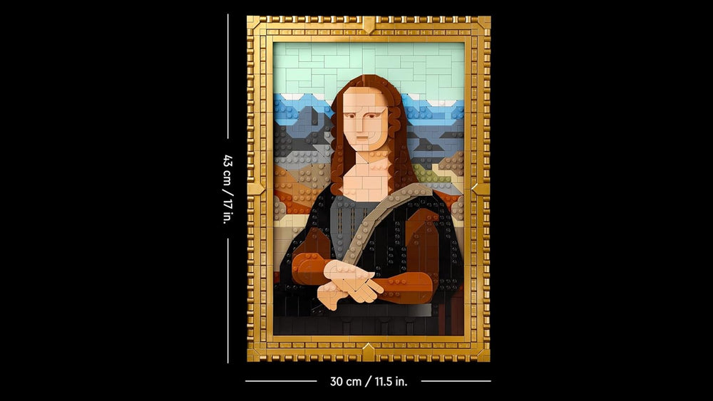 LEGO Art Mona Lisa, Set für Erwachsene, Gemälde von Leonardo da Vinci zum Aufhängen, kreative Aktivität für Männer und Frauen, Geschenk für Kunstliebhaber, italienische Renaissance Kunst 31213