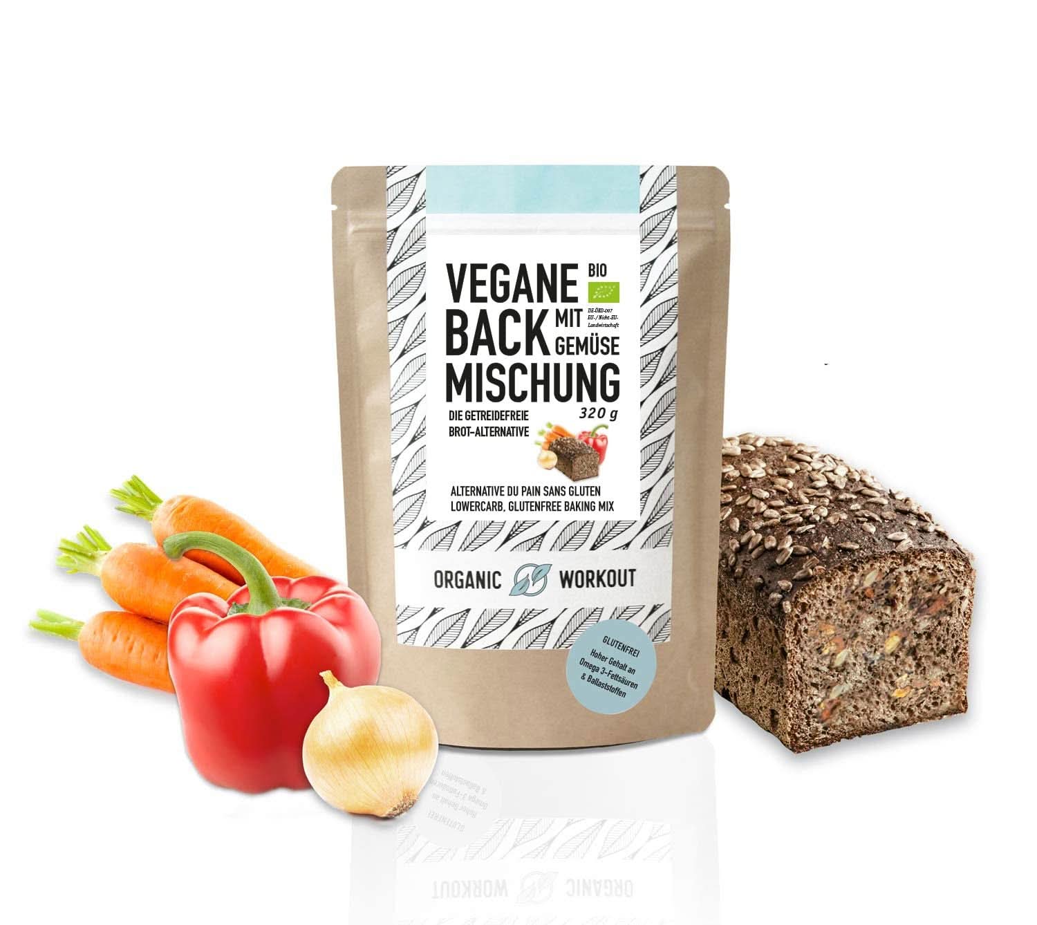 PALEO-BACKMIX, Organic, Pâine fără gluten Bucatarie Naty Shop 1 bucata Legume