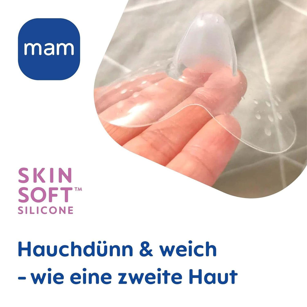MAM Stillhütchen Größe S (Ø 17 Mm) Im 2Er-Set, Extra Weiche Brusthütchen Zum Schutz Beim Stillen, Brustwarzenschutz Für Maximalen Hautkontakt Zwischen Mutter Und Kind Kiegészítők Élelmiszer és szoptatás Bebe Naty Shop