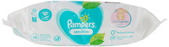Pampers Sensitive nedves törlőkendők, 80 db Baby Wet Wipes Naty Shop