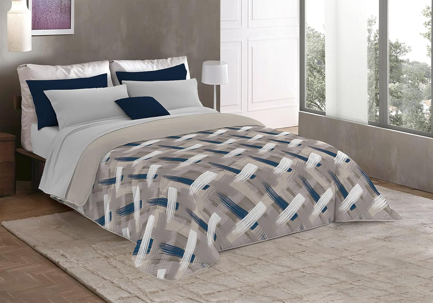 Fantasy T-Fa-Hypnotic-1P Téli paplan, Mikroszálas, Hipnotikus, 170X260Cm Paplanok és paplanok Naty Shop Brushed 260X260 cm