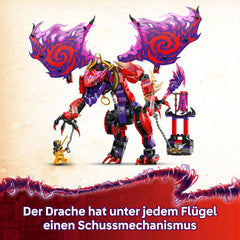 LEGO NINJAGO Chaosdrache Donnerzahn - Spielzeug mit 6 Ninja Minifiguren - Rollenspiel Bauset für Jungen und Mädchen ab 8 Jahren - Geschenke für TV-Serie Aufstieg der Drachen 71832